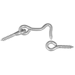 National Hardware Small Zinc-Plated Silver Steel 1-1/2 in. L Hook and Eye 2 pk