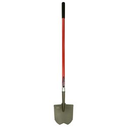 Radius Garden Root Slayer CapRock 57 in. Carbon Steel Garden Shovel Fiberglass Handle