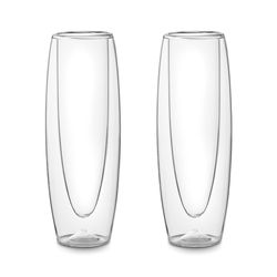 Outset 5.5 oz Clear Borosilicate Glass Champagne Glass