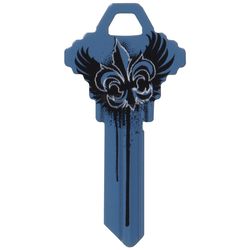 HILLMAN Wackey Blue Wings House/Office Universal Key Blank Single Blue