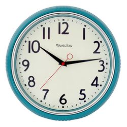 Westclox 12 in. L X 12 in. W Indoor Vintage Analog Wall Clock Glass/Wood