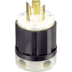 Leviton Industrial Nylon Grounding Plug L5-20P 16-10 AWG 2 Pole 3 Wire