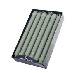 Colonial Candle Green Unscented Scent Classic Taper Candle