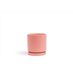 Momma Pots Gemstone 10.5 in. W Porcelain Planter Bubblegum