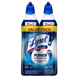 Lysol Complete Clean No Scent Toilet Bowl Cleaner 24 oz Gel