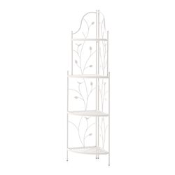 Glitzhome 52 in. H White Metal Plant Stand