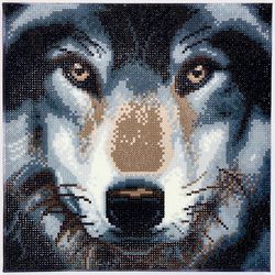 Crystal Art Craft Buddy Wolf Framed Art Kit Multicolored
