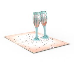 Lovepop Champagne Toast 3D Card Paper 1 pk