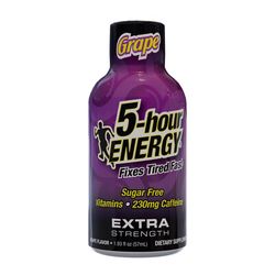 5-hour Energy Extra Strength Sugar Free Grape Energy Shot 1.93 fl. oz.