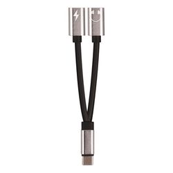 Monster Just Hook It Up USB-C Adapter 6 in. Black