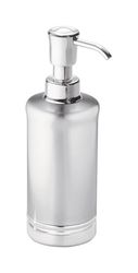 iDesign York Brushed Chrome Metal Lotion/Soap Dispenser