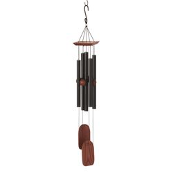 Woodstock Chimes Black Aluminum/Wood 36 in. Wind Chime
