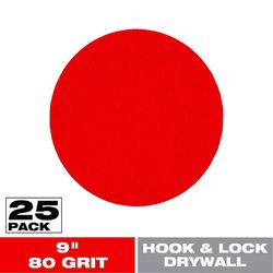 Diablo Hook and Lock 9 in. L X 9 in. W Aluminum Oxide 80 Grit Coarse Drywall ROS Disk