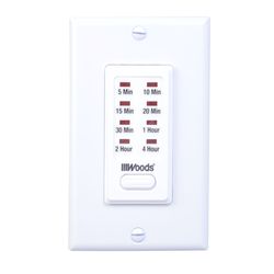 Woods Indoor In Wall Countdown Timer White