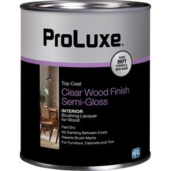 ProLuxe Semi-Gloss Clear Oil-Based Alkyd Brushing Lacquer 1 qt