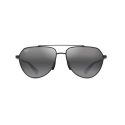 Maui Jim Waiwai Sunglasses Men's Matte Black w/Grey Frame Neutral Gray Lens Polarized