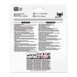 Gator 6 in. D X 1 in. X 3/4 in. thick Grinding Wheel 1 pc