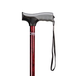 Carex Health Brands Comfort Grip Cane Aluminum/Plastic 30 in. H X 1.5 in. L