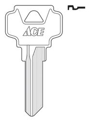 HILLMAN House/Office Key Blank DE6 Single For Dexter Locks Silver