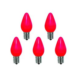 Holiday Bright Lights Incandescent C7 Red 25 ct Replacement Christmas Light Bulbs 1 ft.
