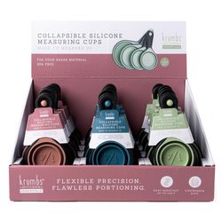 Krumbs Kitchen Silicone Assorted Collapsible Measuring Cups