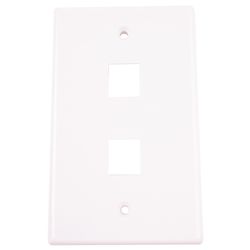 Monster Just Hook It Up White 2 gang Plastic Keystone Wall Plate 1 pk