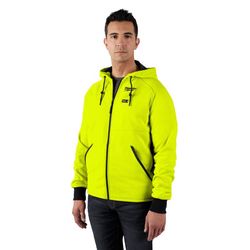 Milwaukee M12 S Long Sleeve Men's Hooded Heated Hoodie Hi-Viz Yellow