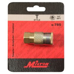 Milton Brass Air Coupler 1/4 in. Female 1 pc