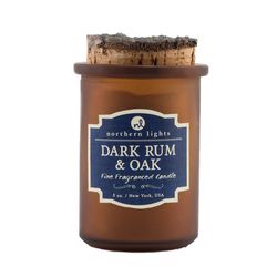 Northern Lights Spirit Jars Brown Dark Rum and Oak Scent Frangrance Candle