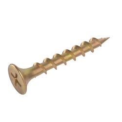 Grip-Rite No. 6 X 1-1/4 in. L Phillips Yellow Zinc Coarse Wood Screws 1190 pk