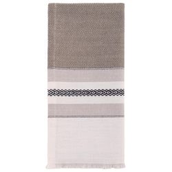 Karma Brown Cotton Napkin Set 18 in. L X 18 in. W