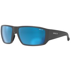 BEX Sunglasses Sunglasses Unisex Black Frame Sienna/Blue Lens Polarized
