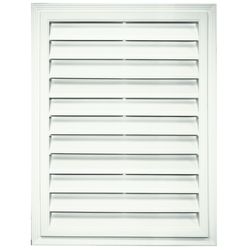 Builders Edge 18 in. W X 24 in. L White Copolymer Gable Vent