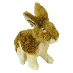 Hyper Pet Wildlife Critters For Dog Brown Plush Rabbit Squeak Dog Toy 1 pk