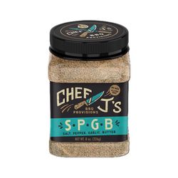Chef J's BBQ Provisions Salt/Pepper/Garlic/Butter BBQ Rub 8 oz