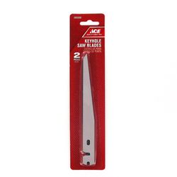 Ace 8 in. L X 1 in. W Carbon Steel Saw Blade 2 pk