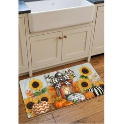 Briarwood Lane 22 in. W X 10 in. L Multi-Color Harvest Lantern Glow Polyester Door Mat