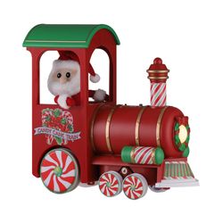 Mr. Christmas LED Multicolored Vintage Train Lit Musical Animated Decor 12 in.