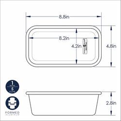 Nordic Ware 5 in. W X 9 in. L Rectangle Loaf Pan Silver