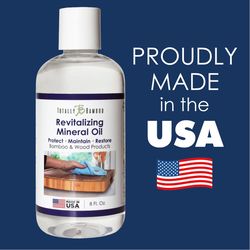 Totally Bamboo Semi-Transparent Clear Oil-Based Cutting Board Oil 8 fl. oz.