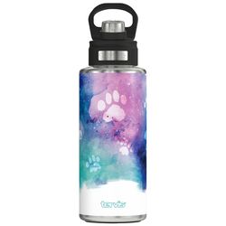 Tervis 32 oz Multicolored BPA Free Paw Prints Insulated Bottle