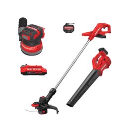 CRAFTSMAN V20 Trimmer Blower Combo Kit with V20 2 Ah Battery with V20 5-Inch Random Orbit Sander