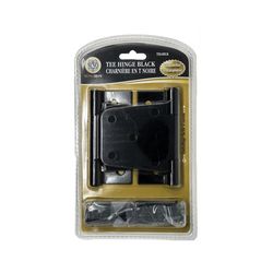 Nuvo Iron 9.75 in. L Powder Coated Black Aluminum/Steel Gate Hinge 1 pk