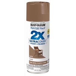 Rust-Oleum Painter's Touch 2X Ultra Cover Gloss Latte Paint+Primer Spray Paint 12 oz