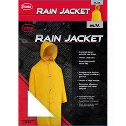 Boss Yellow PVC/Polyester Rain Jacket M