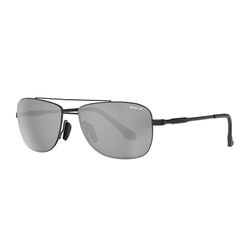 BEX Sunglasses Sunglasses Unisex Black Frame Gray/Silver Lens Polarized