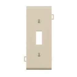 Leviton Light Almond 1 gang Thermoplastic Nylon Toggle Sectional End Wall Plate 1 pk