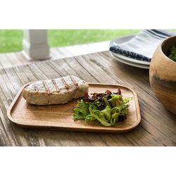 Ironwood Gourmet 8 in. L X 11 in. W X 1 in. Acacia Wood Serving & Cutting Board