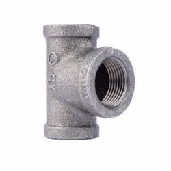 STZ Industries 1/2 in. FIP X 1/2 in. D FIP 3/4 in. D FIP Black Malleable Iron Reducing Tee