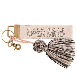 Karma Open Road Tassel Keychain Cotton Canvas 1 pk